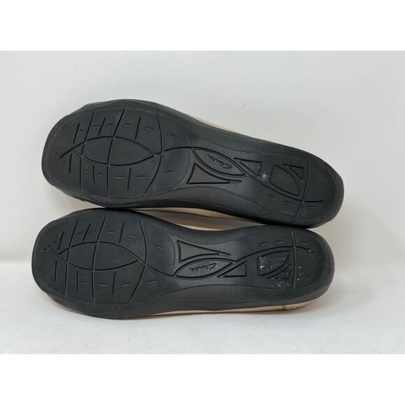 Clarks Artisan Leather Flats Balletcore Slip On Casual Shoes Comfort Walking 8 - Picture 7 of 10